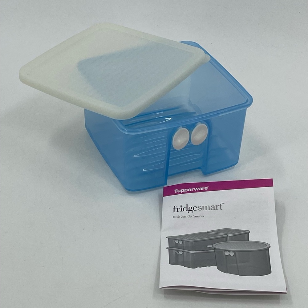 Tupperware Fridge Smart #3993A Vented Fruit  Vegetable Container w/ Seal Lid NEW - Picture 2 of 5